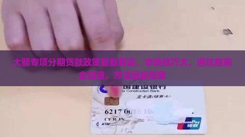 大额专项分期贷款政策