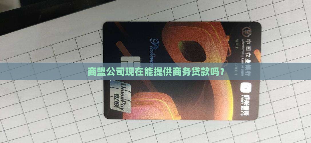 商盟公司能贷款吗现在