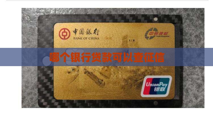 什么银行贷款可以查征信