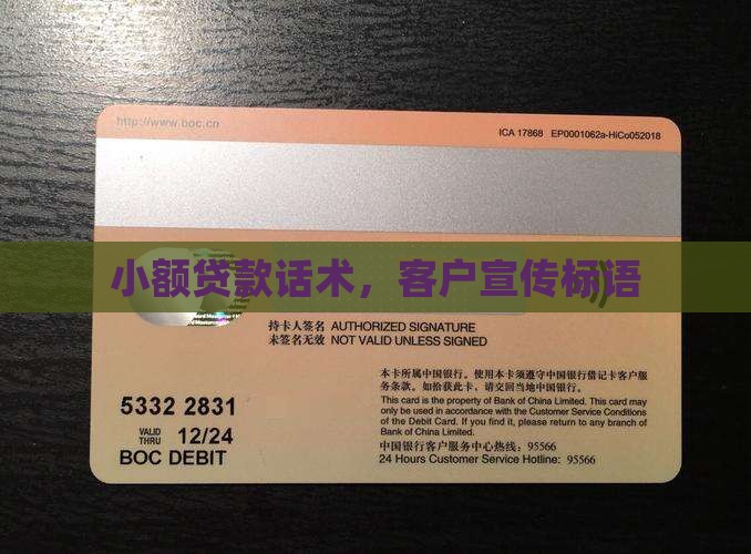 小额贷款说的话
