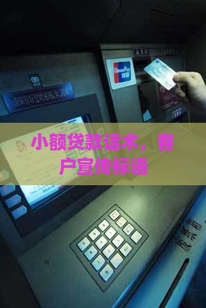 小额贷款说的话