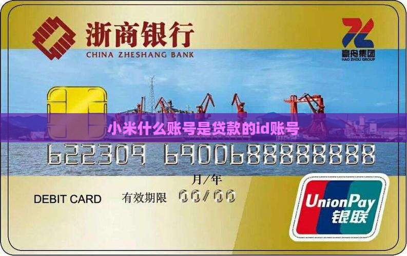 小米贷款的id账号是什么样子的