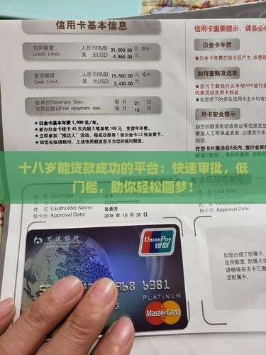 十八岁能贷款成功的平台