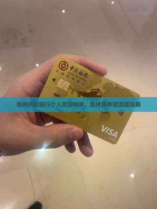 亳州药都银行个人贷款利率、条件及申请流程详解