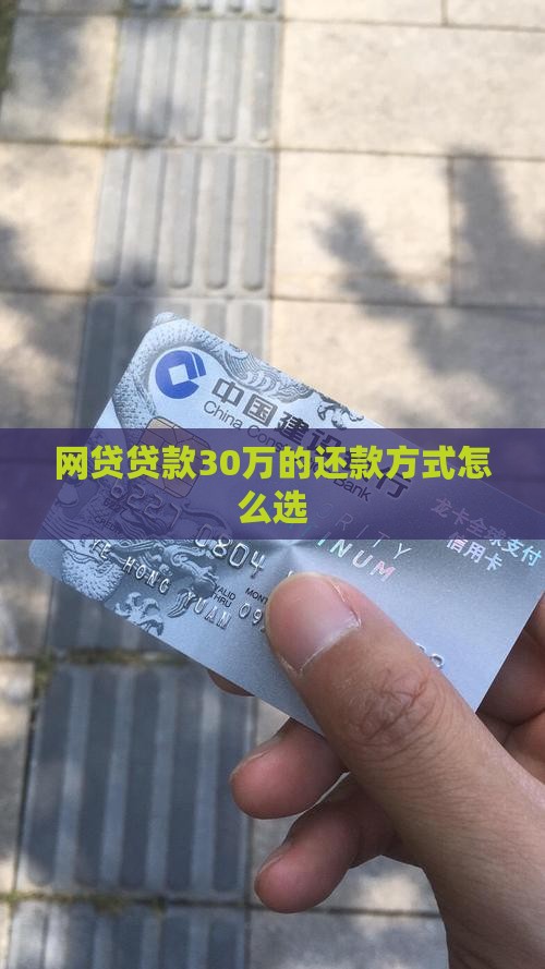 网贷贷款30万的还款方式怎么选