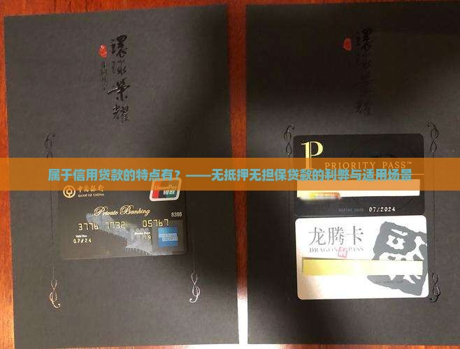 属于信用贷款的特点有？——无抵押无担保贷款的利弊与适用场景