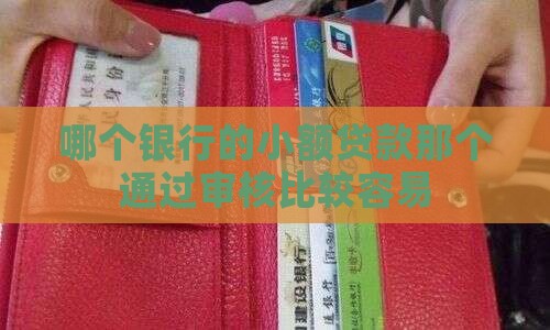哪个银行的小额贷款那个通过审核比较容易