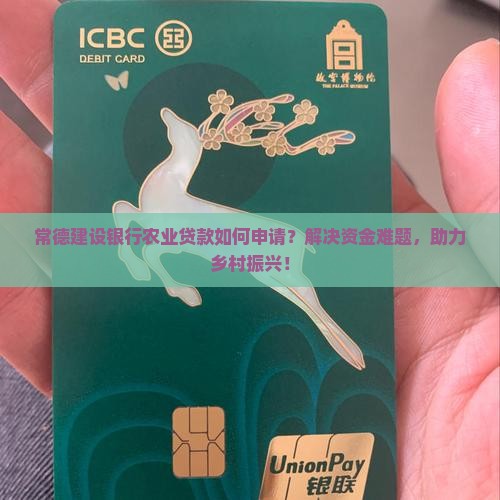 常德建设银行农业贷款如何申请？解决资金难题，助力乡村振兴！