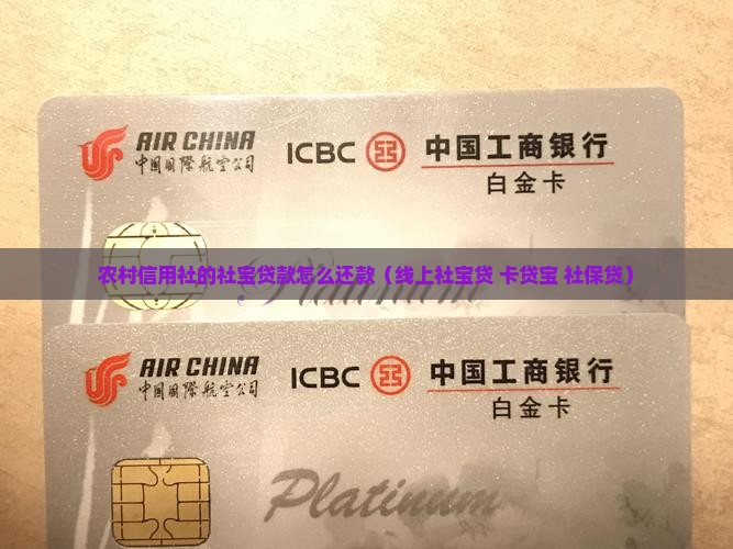 农村信用社的社宝贷款怎么还款（线上社宝贷+卡贷宝+社保贷）