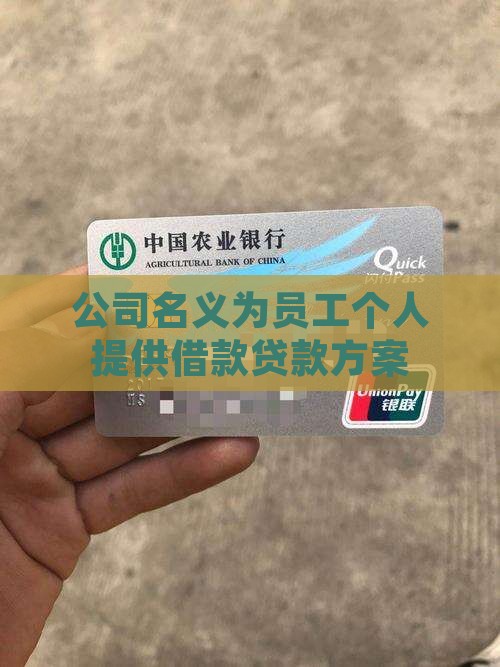 公司名义为员工个人提供借款贷款方案