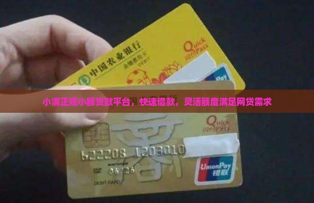 小满正规小额贷款平台，快速借款，灵活额度满足网贷需求