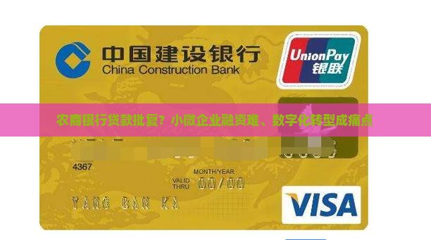 农商银行贷款批复？小微企业融资难、数字化转型成痛点
