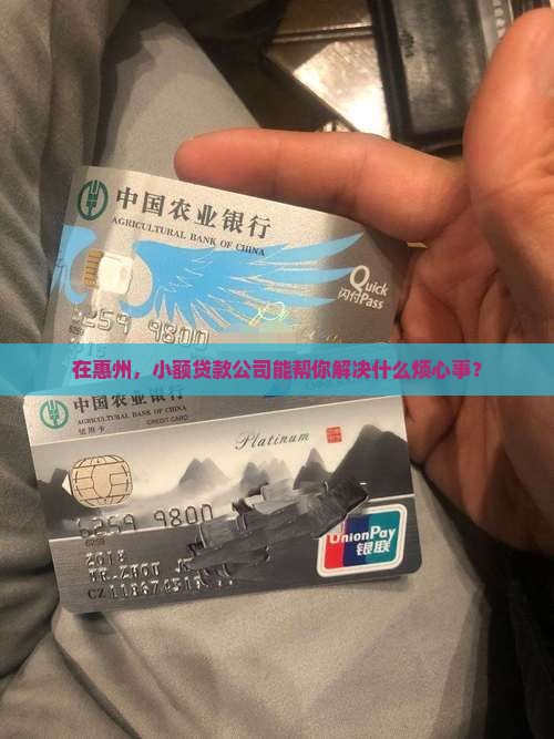 在惠州，小额贷款公司能帮你解决什么烦心事？