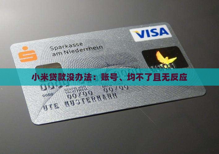 小米贷款没办法：账号、均不了且无反应