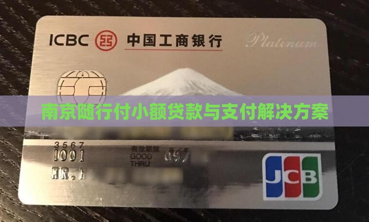 南京随行付小额贷款与支付解决方案