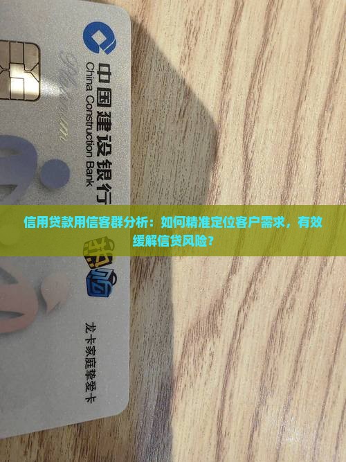 信用贷款用信客群分析：如何精准定位客户需求，有效缓解信贷风险？