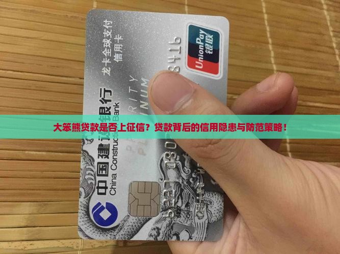 大笨熊贷款是否上征信？贷款背后的信用隐患与防范策略！