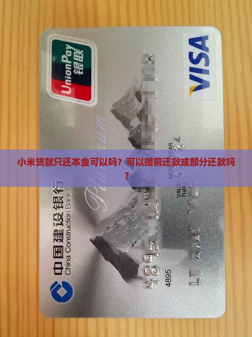 小米贷款只还本金可以吗？可以提前还款或部分还款吗？