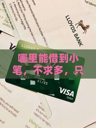 哪里能借到小笔，不求多，只求快？