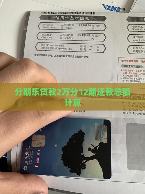 分期乐贷款2万分12期还款总额计算