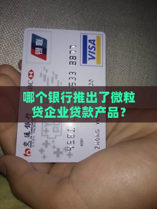 哪个银行推出了微粒贷企业贷款产品？