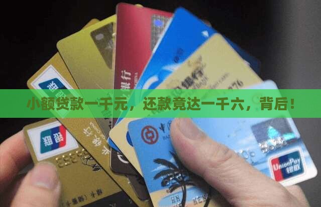小额贷款一千元，还款竟达一千六，背后！