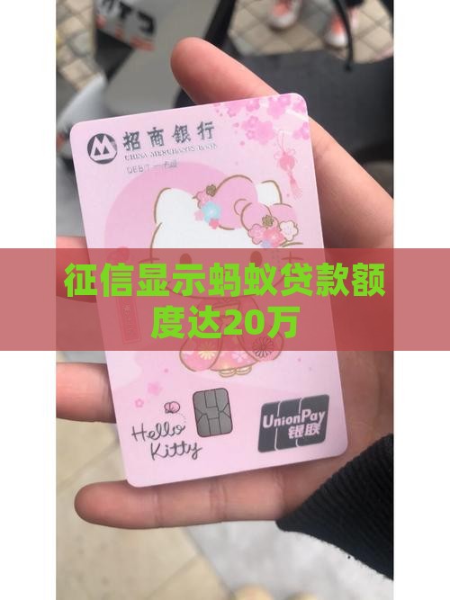 征信显示蚂蚁贷款额度达20万