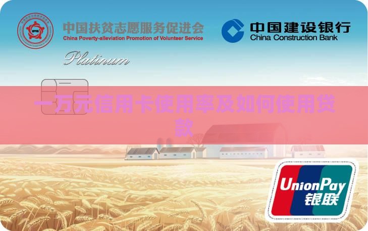 一万元信用卡使用率及如何使用贷款