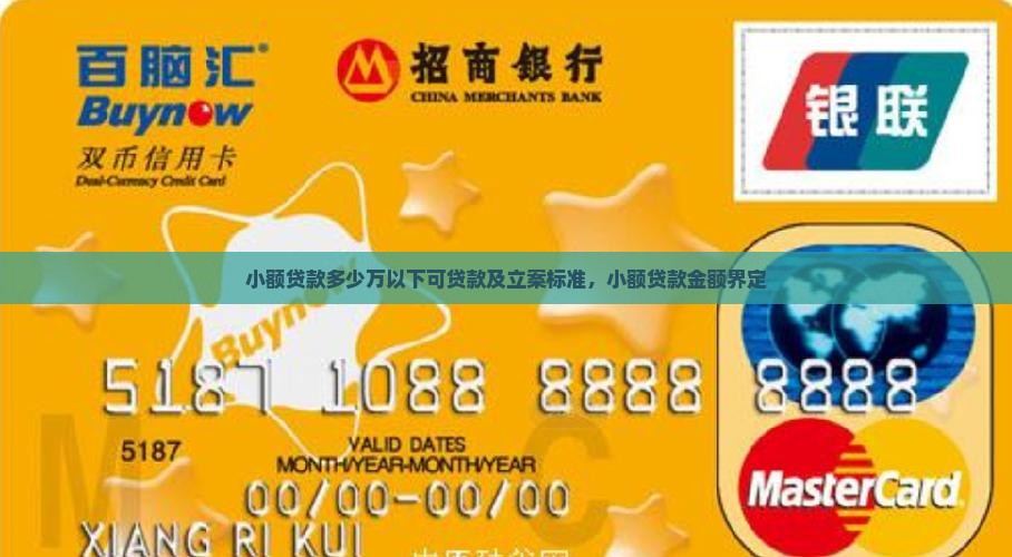 小额贷款多少万以下可贷款及立案标准，小额贷款金额界定