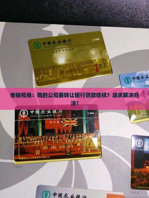老板视角：我的公司要转让银行贷款债权？急求解决办法！
