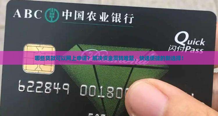 哪些贷款可以网上申请？解决资金周转难题，快速便捷的新选择！