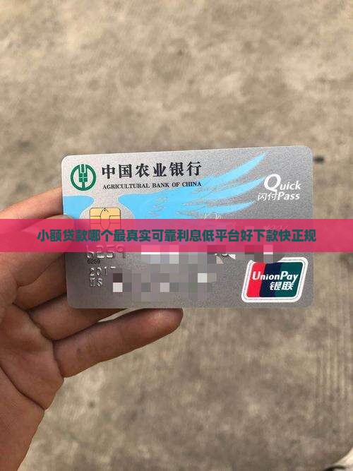 小额贷款哪个最真实可靠利息低平台好下款快正规