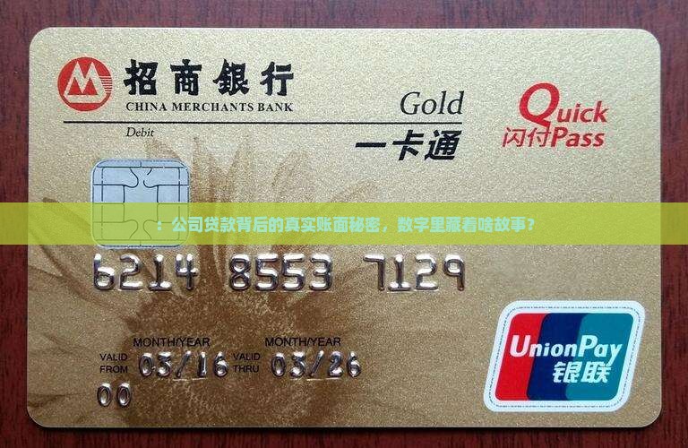 ：公司贷款背后的真实账面秘密，数字里藏着啥故事？