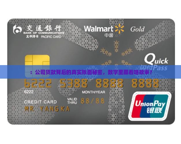 ：公司贷款背后的真实账面秘密，数字里藏着啥故事？