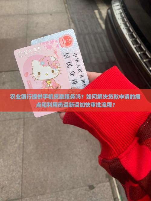 农业银行提供手机贷款服务吗？如何解决贷款申请的痛点和利用热词新词加快审批流程？