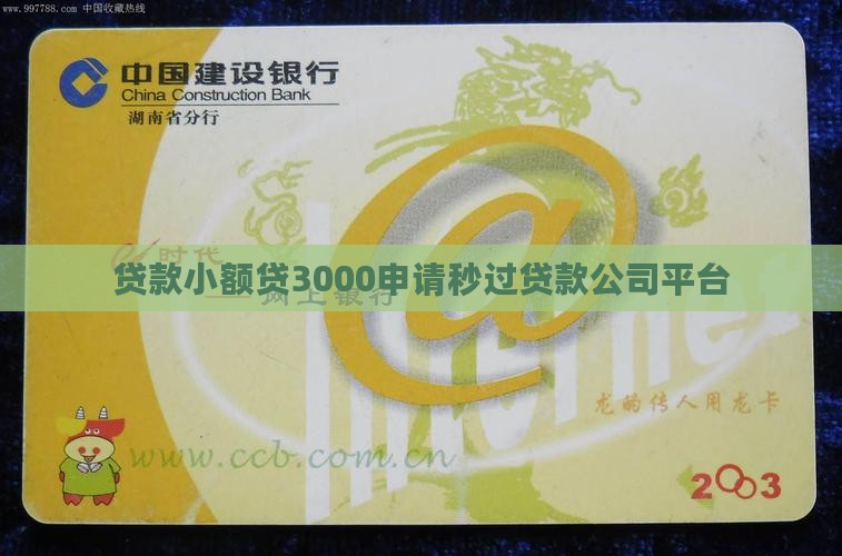 贷款小额贷3000申请秒过贷款公司平台 贷款小额贷3000申请秒过贷款公司平台