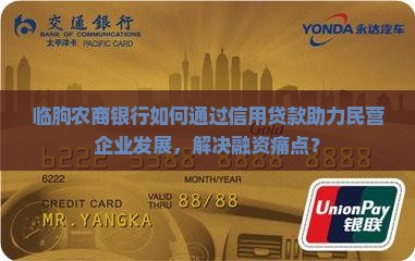 临朐农商银行如何通过信用贷款助力民营企业发展，解决融资痛点？