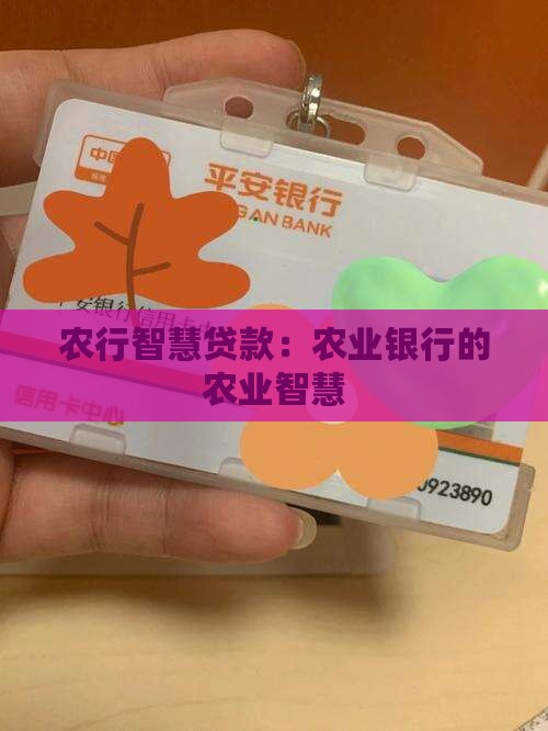 农业银银行智慧贷款