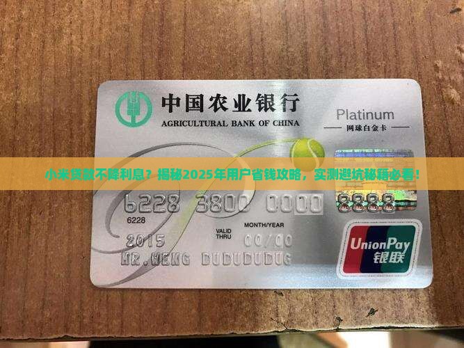 小米贷款不降利息