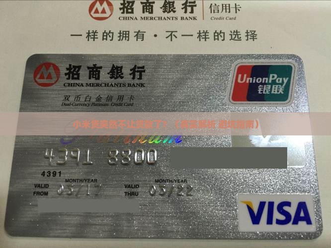 小米贷是不是不能贷款了