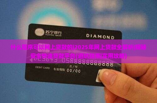 什么程序可以网上贷款的