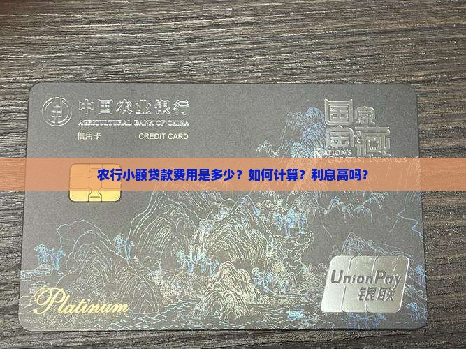 农行小额贷款费用
