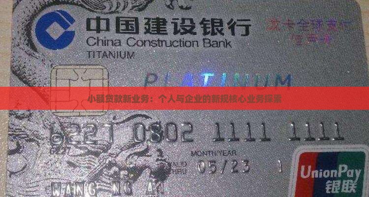 小额贷款新业务 小额贷款新业务