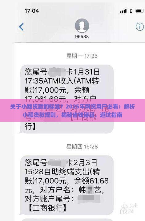 关于小额贷款的标准