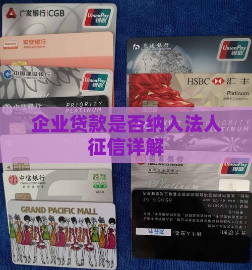 企业贷款纳入法人征信吗