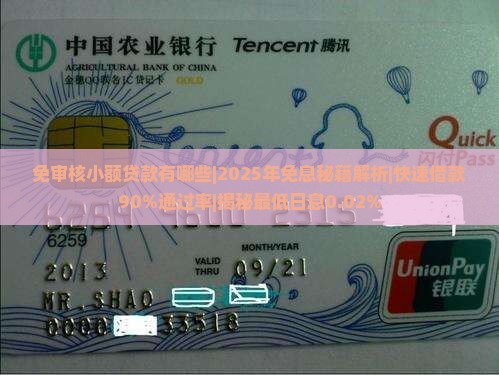 免审核小额贷款有哪些