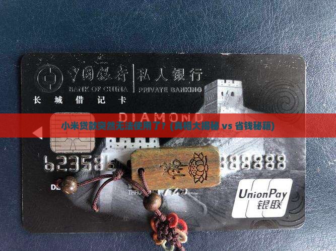 小米贷款为什么不让用了