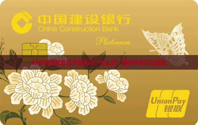 45岁的贷款新口子
