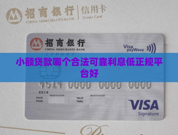 小额贷款哪个合法
