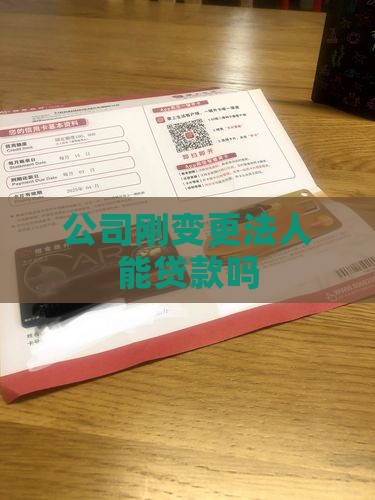 公司刚变更法人能贷款吗